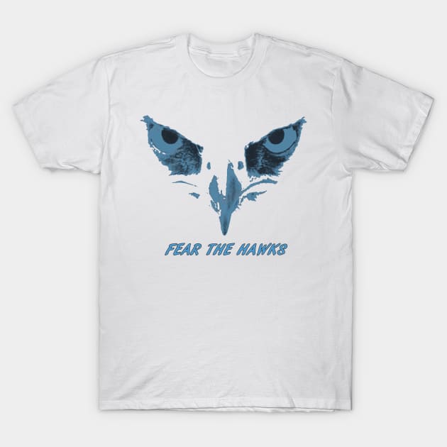 Gila Ridge Hawk in Carolina Blue T-Shirt by Gila Ridge Hawks